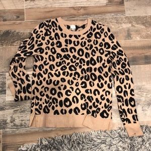Leopard print sweater